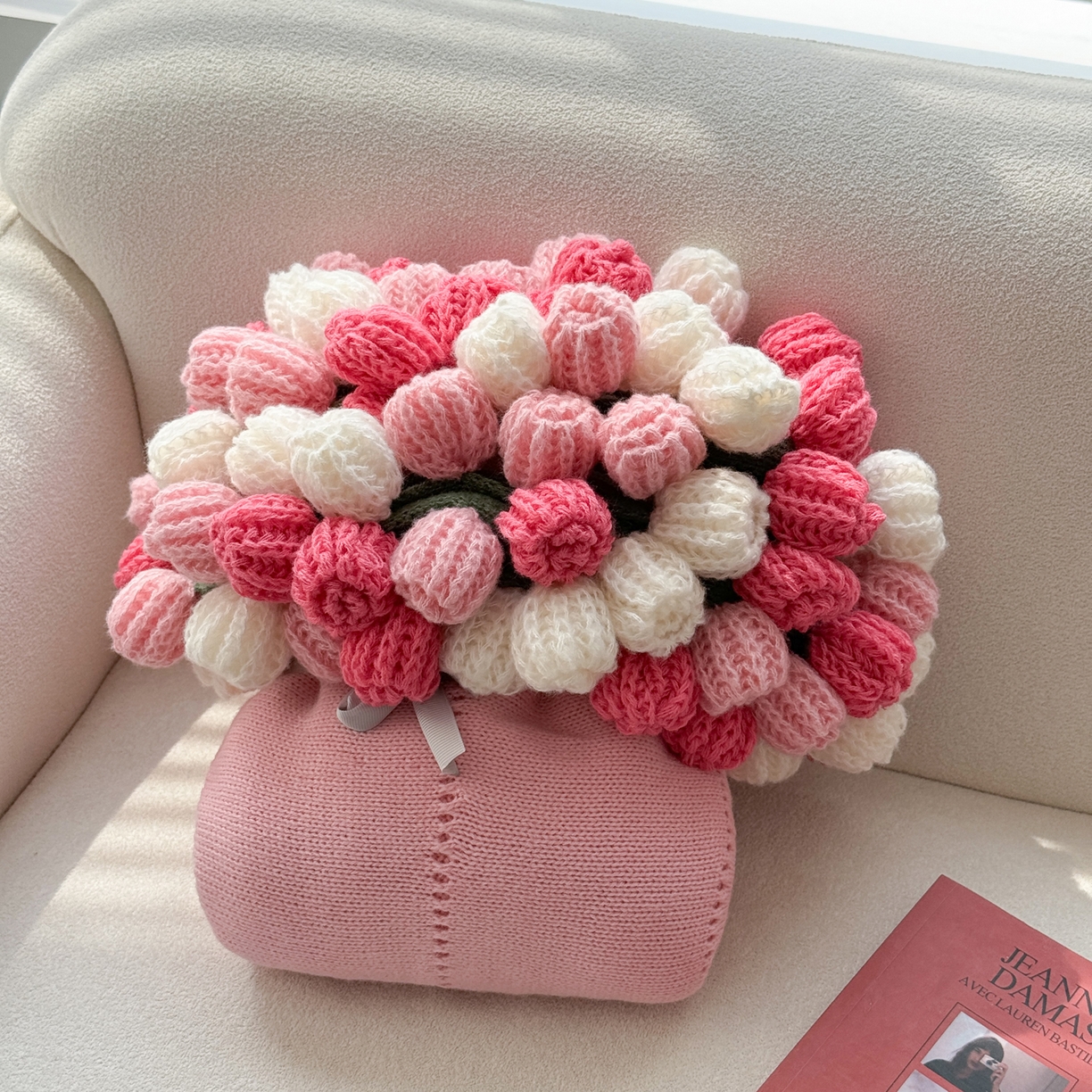 91家纺网 家纺一手货源 找家纺 丹本家纺 2026新款送礼神器网红直播热款玫瑰花束毯多功能毛毯盖毯 永绽花束-粉雾渐变