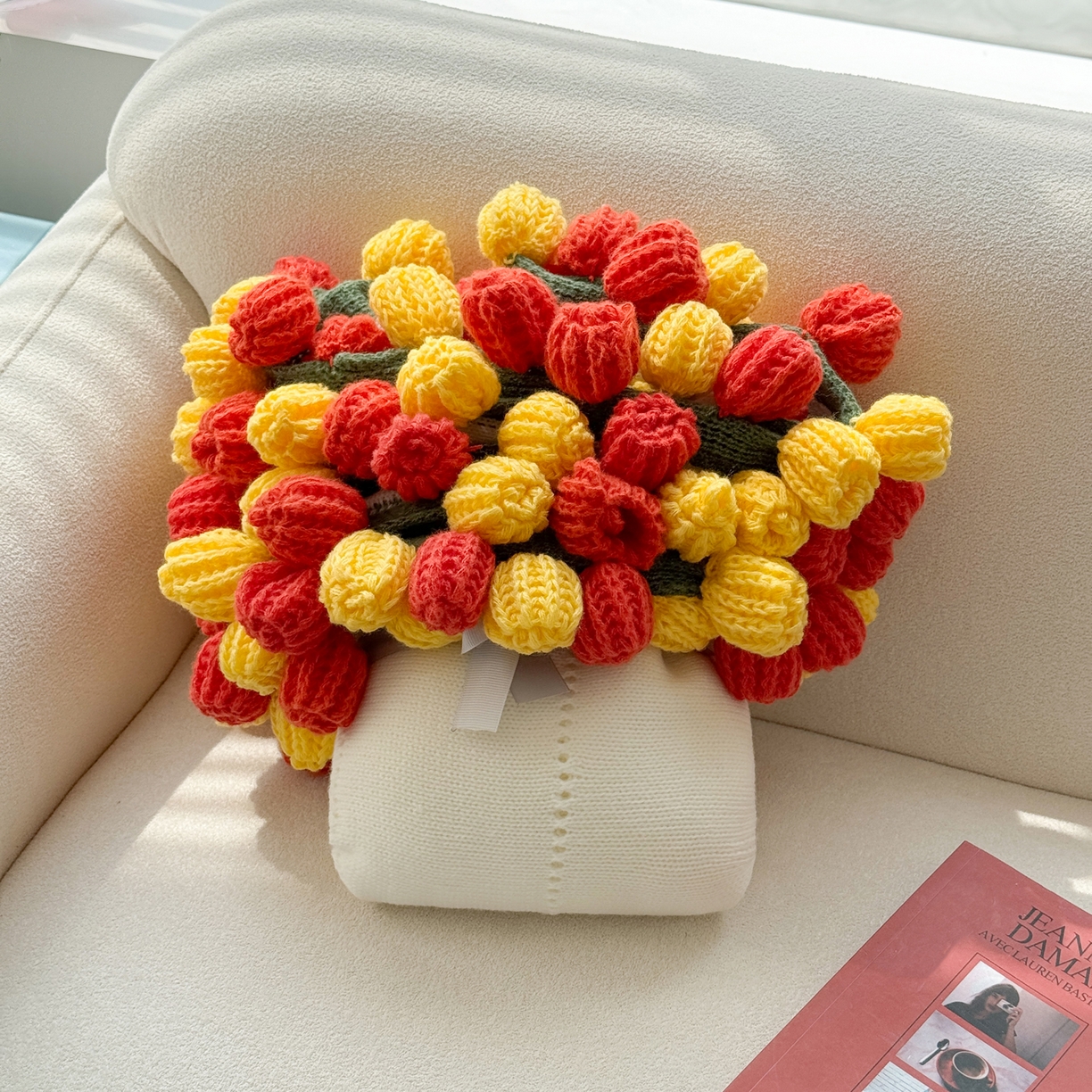 丹本家纺 2026新款送礼神器网红直播热款玫瑰花束毯多功能毛毯盖毯 永绽花束-落日金红