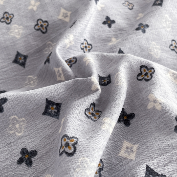 91家纺网 家纺一手货源 找家纺 同田家纺 2026新款云感双层纱花边床盖四件套 床盖-四叶草