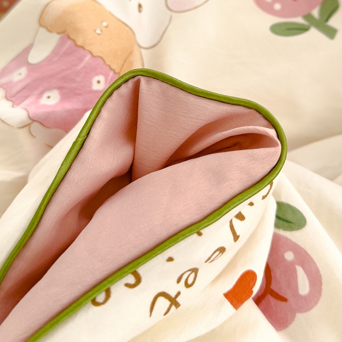 91家纺网 家纺一手货源 找家纺 桔禾家纺 2026水洗皱皱纱夏被  曼塔玫瑰