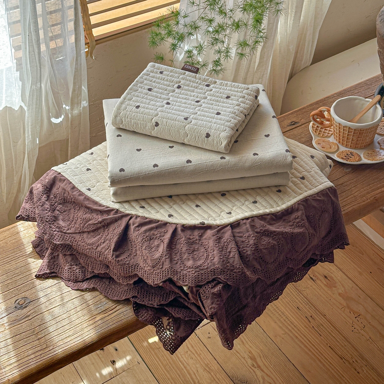 91家纺网 家纺一手货源 找家纺 （总）孑寐家纺 2026新款亲肤舒适全棉棉麻床盖四件套