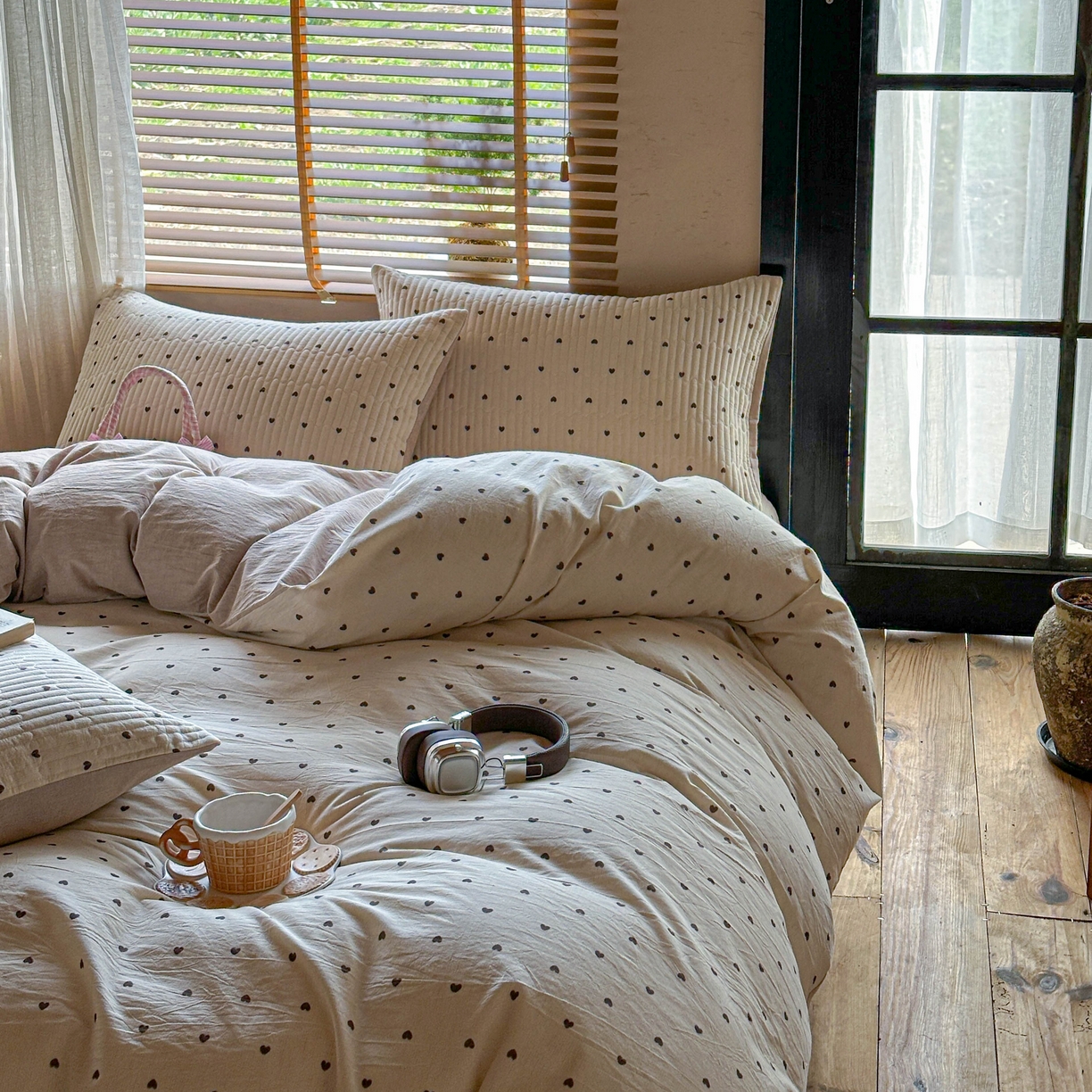 91家纺网 家纺一手货源 找家纺 （总）孑寐家纺 2026新款亲肤舒适全棉棉麻床盖四件套