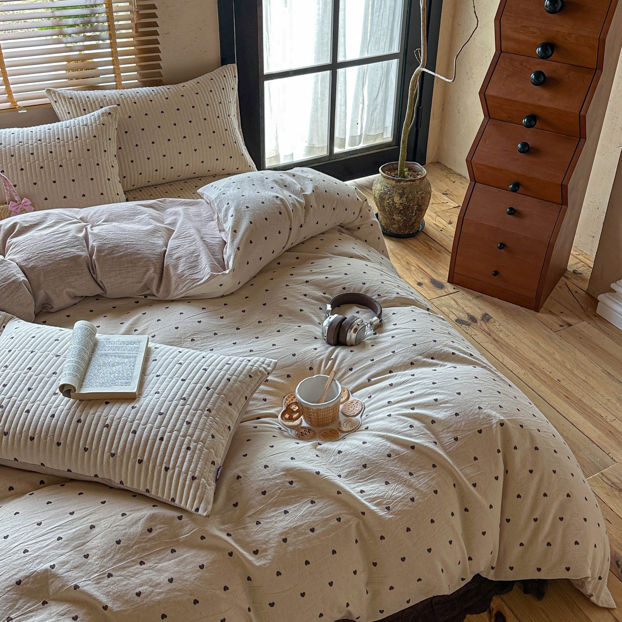 91家纺网 家纺一手货源 找家纺 （总）孑寐家纺 2026新款亲肤舒适全棉棉麻床盖四件套