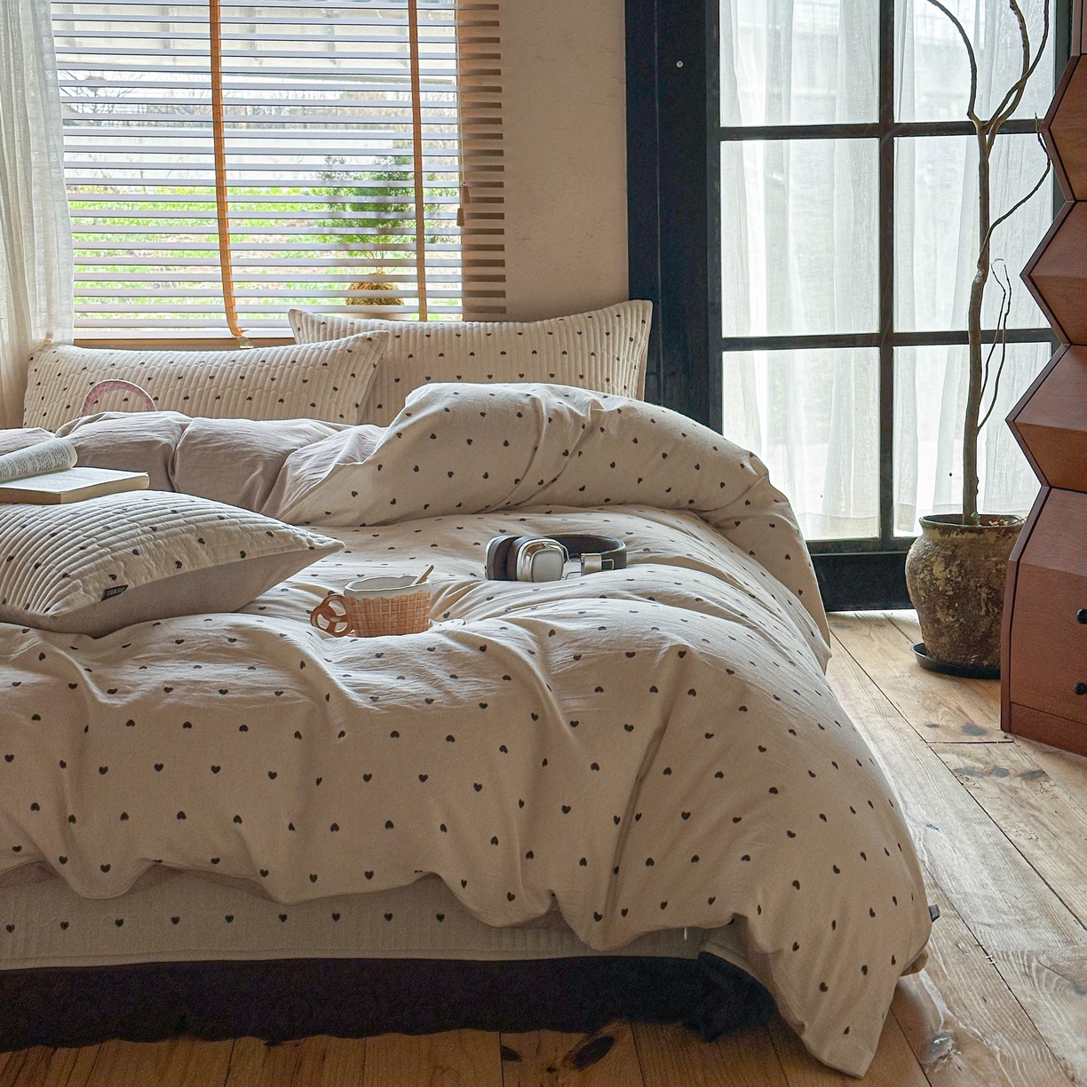 91家纺网 家纺一手货源 找家纺 （总）孑寐家纺 2026新款亲肤舒适全棉棉麻床盖四件套