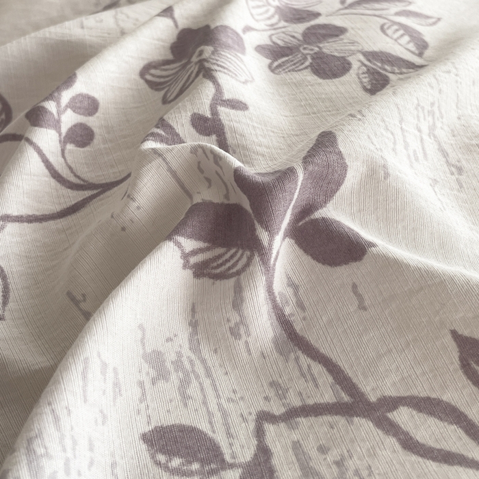 91家纺网 家纺一手货源 找家纺 同田家纺 2026新款云感双层纱花边床盖四件套 床盖-紫影花