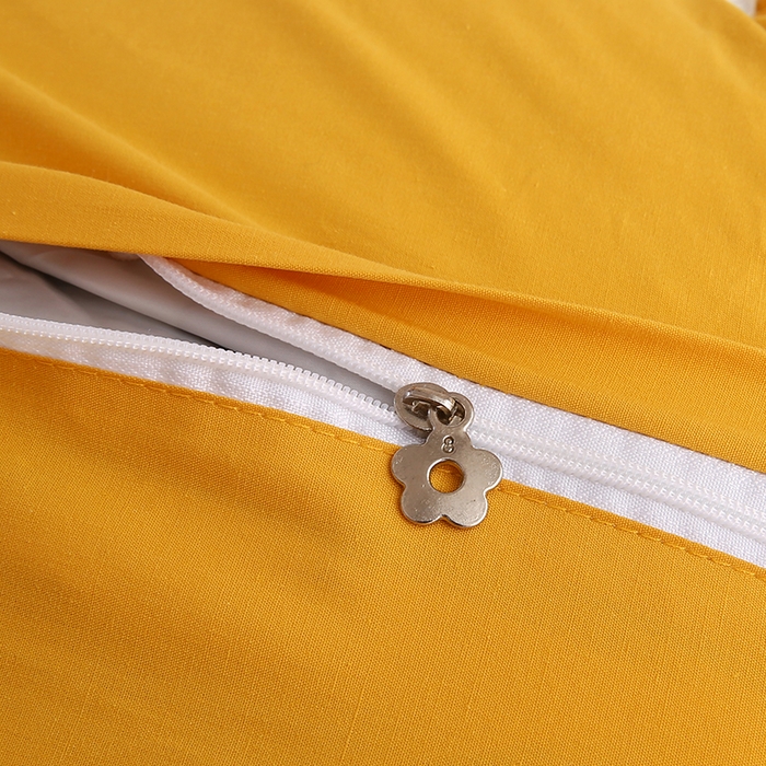 91家纺网 家纺一手货源 找家纺 蔻眠 泡芙猫-全棉双层纱刺绣荞麦护颈枕头儿童卡通枕芯 泡芙猫-黄