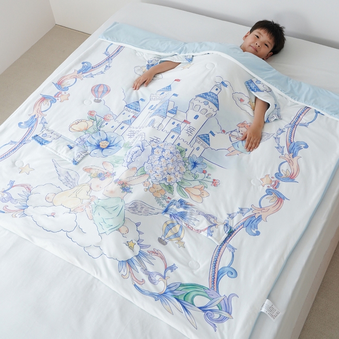 91家纺网 家纺一手货源 找家纺 （总）小燕燕家纺  2026年新款儿童春夏款a类空调被夏凉被双温被宝宝防踢被锦氨凉感拥抱被