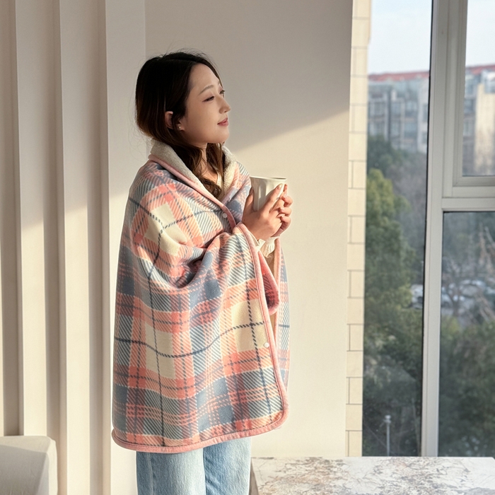 91家纺网 家纺一手货源 找家纺 （总）丹本家纺 2026新款跨境电商爆款多功能办公室午休毯礼品毯可穿披肩盖毯毛毯毯子