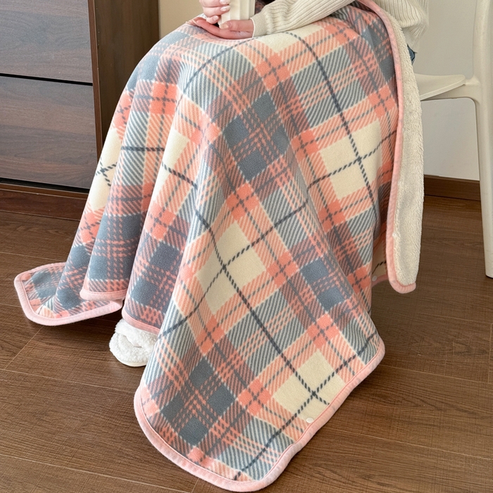 91家纺网 家纺一手货源 找家纺 （总）丹本家纺 2026新款跨境电商爆款多功能办公室午休毯礼品毯可穿披肩盖毯毛毯毯子