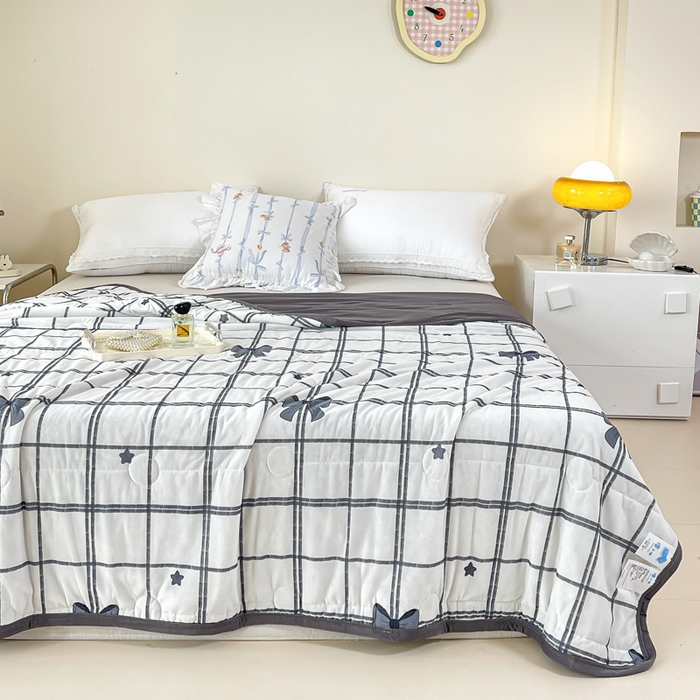 91家纺网 家纺一手货源 找家纺 （总）禹祥家纺 2026新款凉感丝夏凉被冰淇淋印花夏被空调被夏季薄被子直播爆款