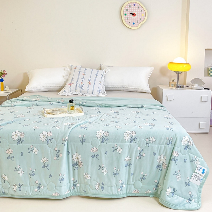 91家纺网 家纺一手货源 找家纺 （总）禹祥家纺 2026新款凉感丝夏凉被冰淇淋印花夏被空调被夏季薄被子直播爆款