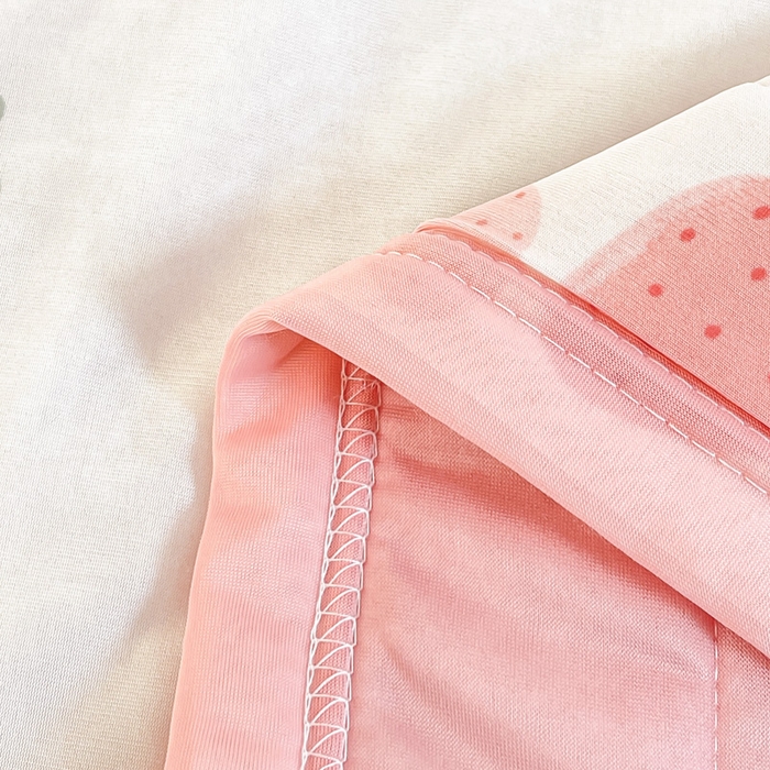 91家纺网 家纺一手货源 找家纺 禹祥家纺 2026新款凉感丝夏凉被冰淇淋印花夏被空调被夏季薄被子直播爆款 草莓兔