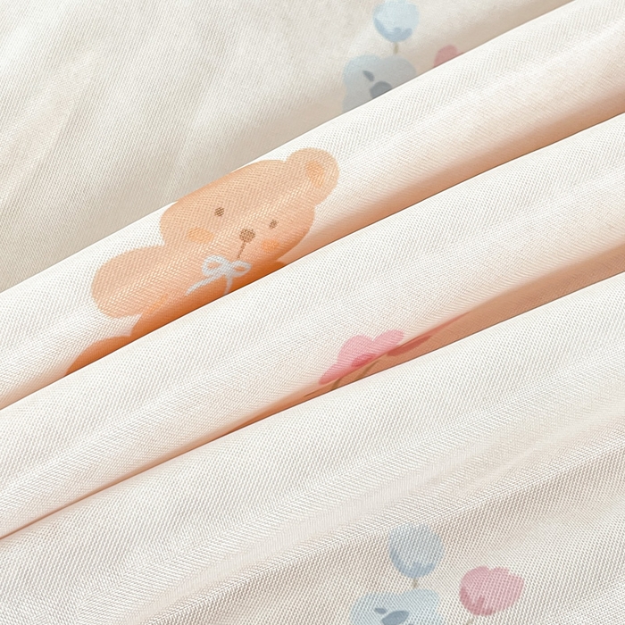 91家纺网 家纺一手货源 找家纺 禹祥家纺 2026新款凉感丝夏凉被冰淇淋印花夏被空调被夏季薄被子直播爆款 小熊花语