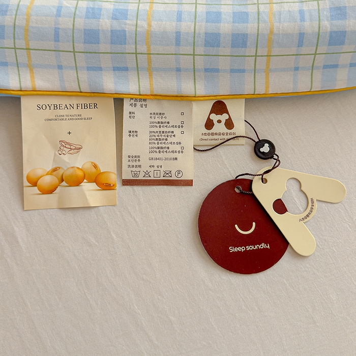 91家纺网 家纺一手货源 找家纺 桔禾家纺 2026水洗皱皱纱夏被  宅妹蓝猫