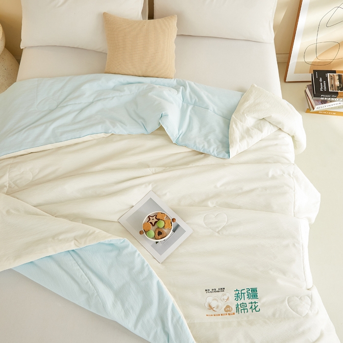 91家纺网 家纺一手货源 找家纺 （总）蓝冰家纺 2026新款泡芙棉夏被夏凉被空调被