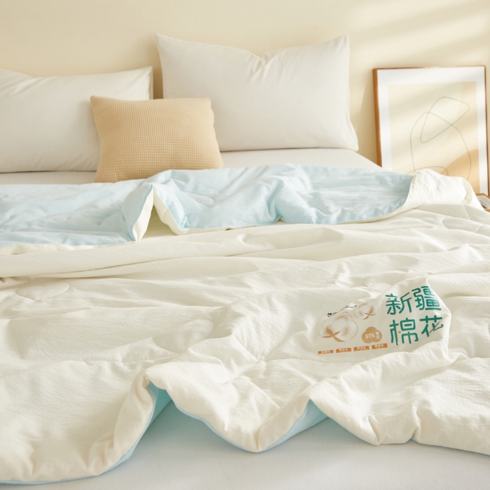 91家纺网 家纺一手货源 找家纺 （总）蓝冰家纺 2026新款泡芙棉夏被夏凉被空调被