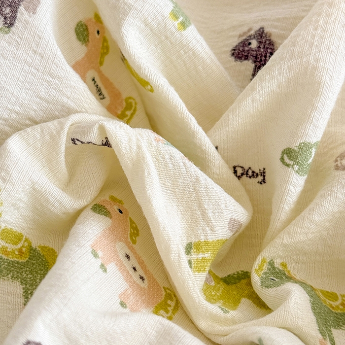 91家纺网 家纺一手货源 找家纺 唐人居 2026春夏新款皱皱水洗棉花边床盖四件套 幸运小马