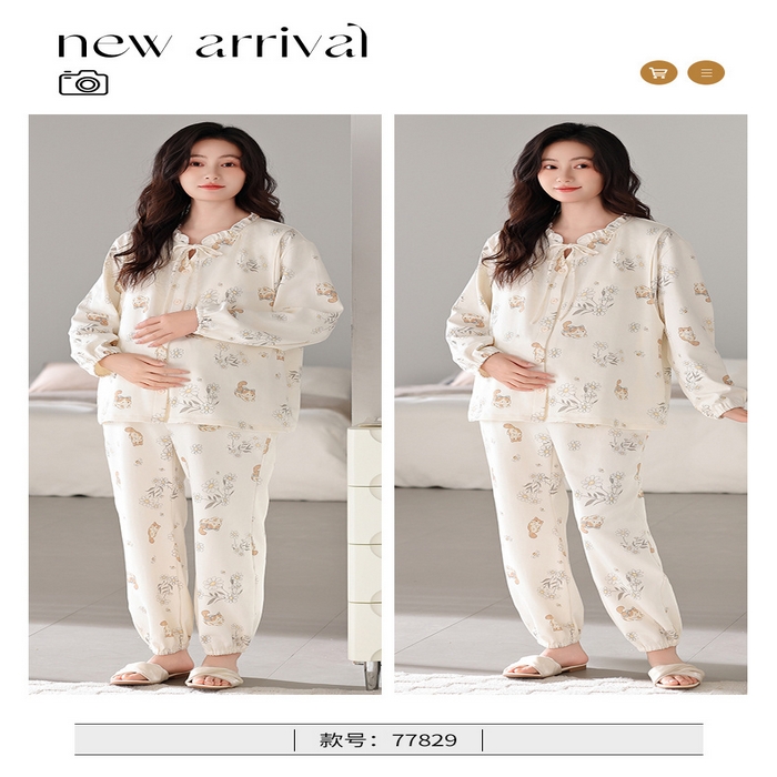 91家纺网 家纺一手货源 找家纺 （总）洛兰沙家居馆 2026新款休闲女士月子服11