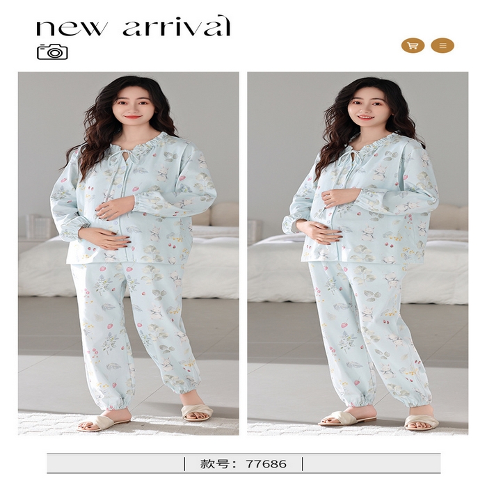 91家纺网 家纺一手货源 找家纺 （总）洛兰沙家居馆 2026新款休闲女士月子服11