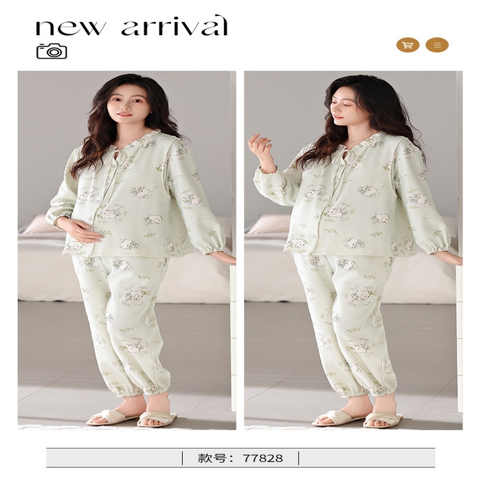 91家纺网 家纺一手货源 找家纺 （总）洛兰沙家居馆 2026新款休闲女士月子服11