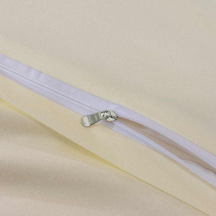 91家纺网 家纺一手货源 找家纺 恩和家纺 2026新款弹力揪花白纱飞边床单款床裙款三四件套 奶白