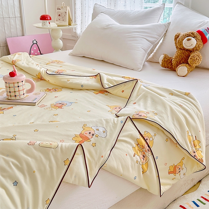 91家纺网 家纺一手货源 找家纺 （总）萌飞  2026年新款A类针织棉嘟嘟被夏被春秋被空调被儿童学生被子被芯