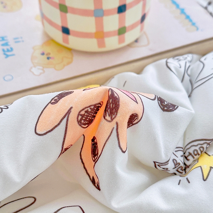 91家纺网 家纺一手货源 找家纺 萌飞  2026年新款A类针织棉嘟嘟被夏被春秋被空调被儿童学生被子被芯 简笔画