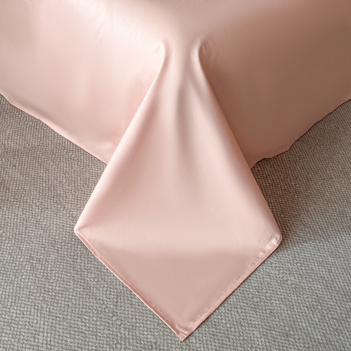 91家纺网 家纺一手货源 找家纺 火麒麟家纺 2026新款A类全棉纯棉水洗立体浮雕提花纯棉四件套 浪漫情缘（唯美粉）