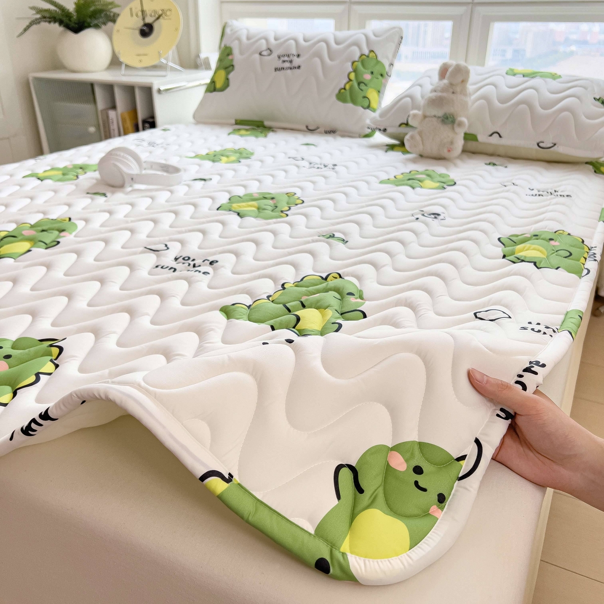 91家纺网 家纺一手货源 找家纺 （总）希廷顿 2026新款印花夹棉防水床垫