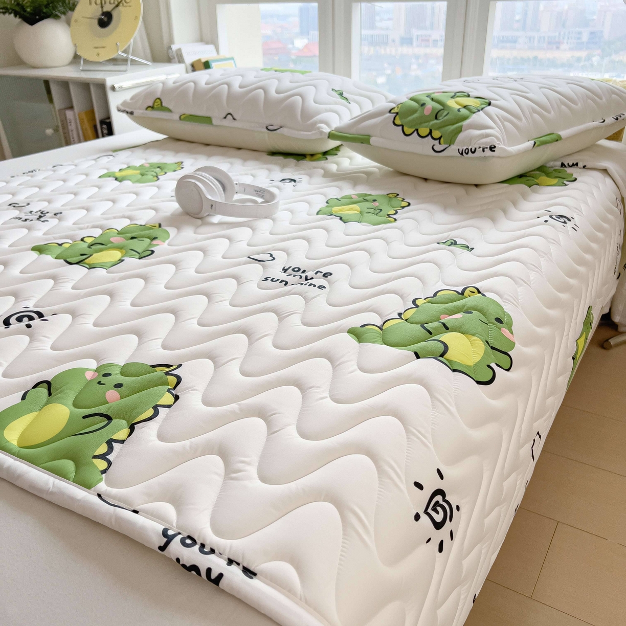 91家纺网 家纺一手货源 找家纺 （总）希廷顿 2026新款印花夹棉防水床垫