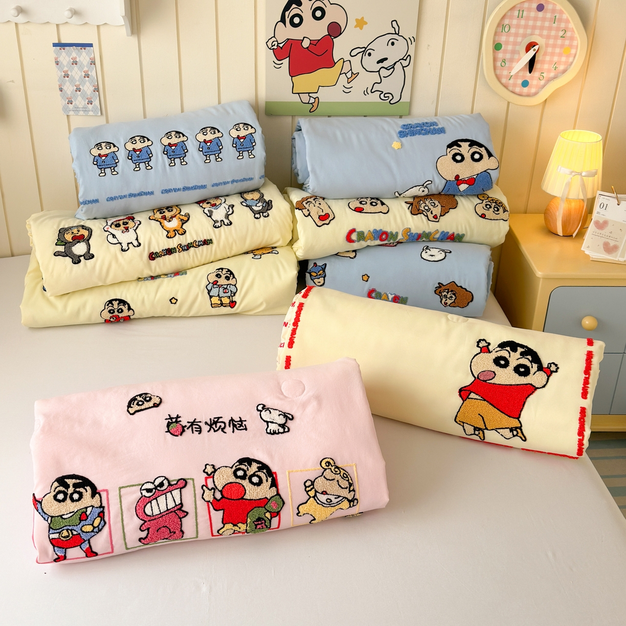 91家纺网 家纺一手货源 找家纺 （总）一霖家纺 2025新款大版卡通牛奶绒四件套