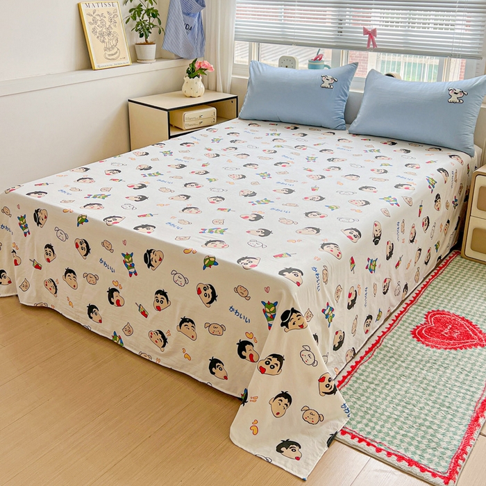 91家纺网 家纺一手货源 找家纺 一霖家纺 2026新款高克重云朵棉正版蜡笔小新夏凉被空调被夏被四件套  小红书热推爆款 夏被-小新和大白