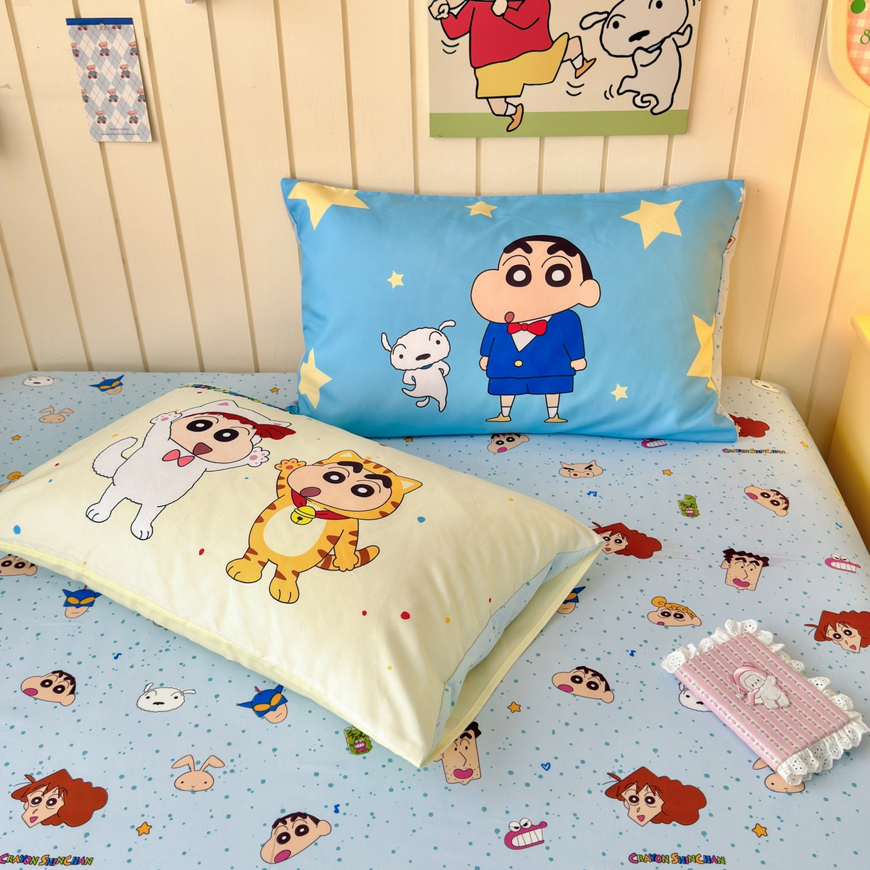 91家纺网 家纺一手货源 找家纺 一霖家纺 2026新款高克重云朵棉正版蜡笔小新夏凉被空调被夏被四件套  小红书热推爆款 夏被-呆萌蜡笔小新