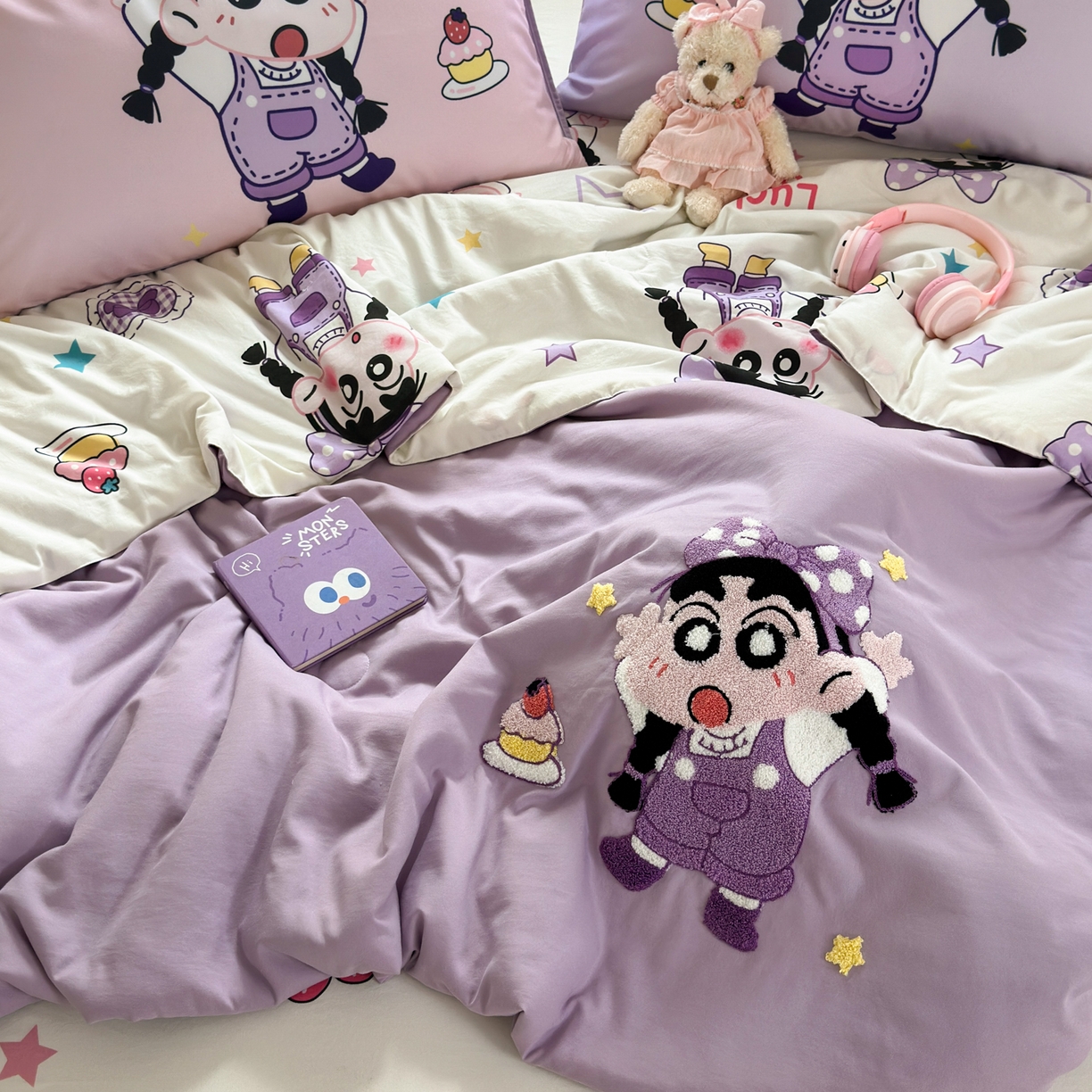 一霖家纺 2026新款高克重云朵棉正版蜡笔小新夏凉被空调被夏被四件套  小红书热推爆款 夏被-甜品小新