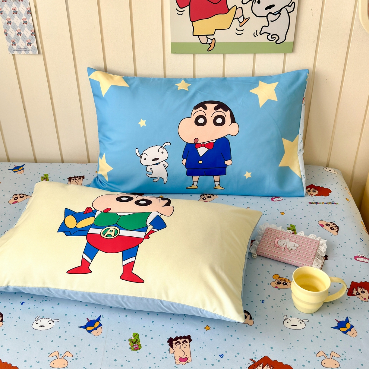 91家纺网 家纺一手货源 找家纺 一霖家纺 2026新款高克重云朵棉正版蜡笔小新夏凉被空调被夏被四件套  小红书热推爆款 夏被-小新大家族