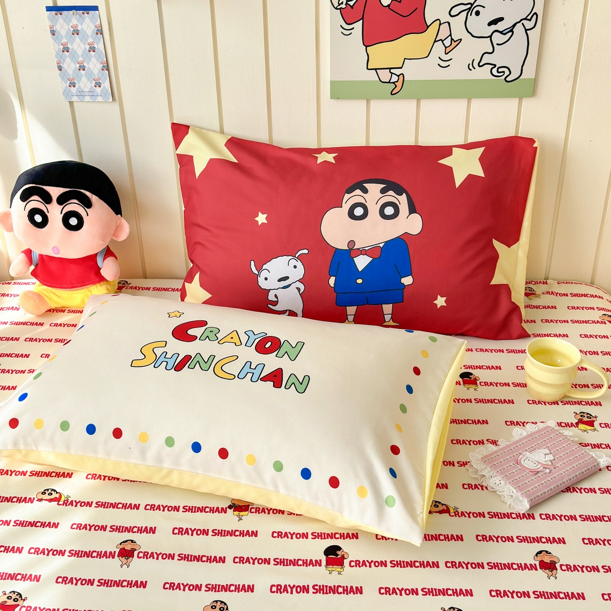 91家纺网 家纺一手货源 找家纺 一霖家纺 2026新款高克重云朵棉正版蜡笔小新夏凉被空调被夏被四件套  小红书热推爆款 夏被-嗨皮小新