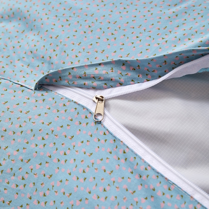 91家纺网 家纺一手货源 找家纺 蔻眠 发财猫-全棉卡通荞麦枕头儿童学生成人护颈枕芯 发财猫-蓝色