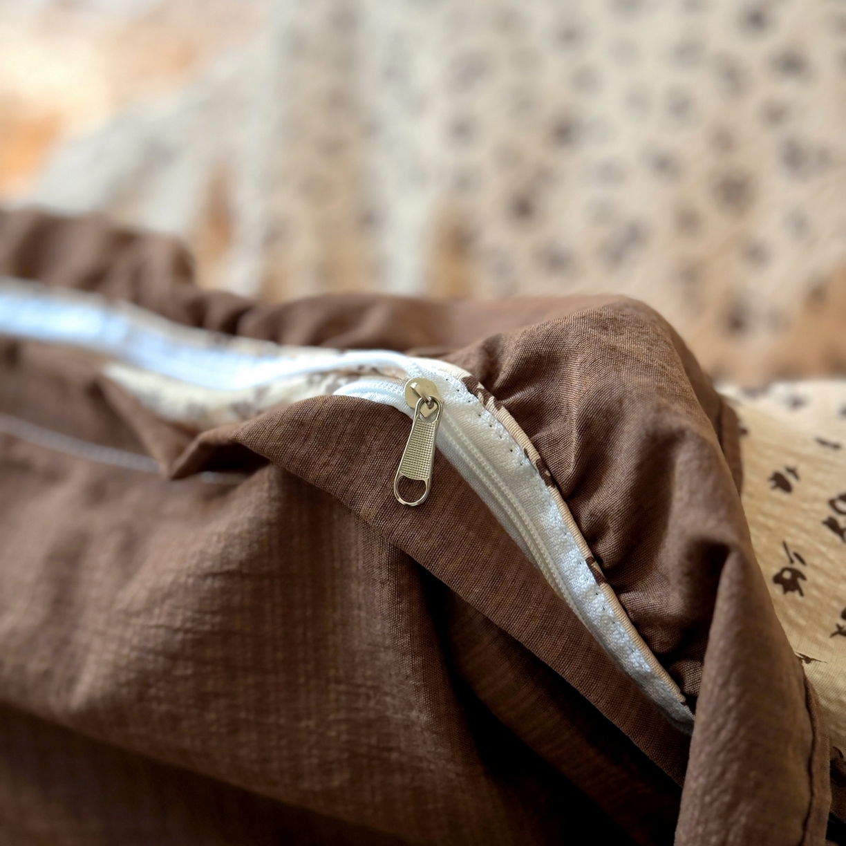 91家纺网 家纺一手货源 找家纺 芭比蔓家纺 2026春夏新款皱皱纱印花四件套 恋夏