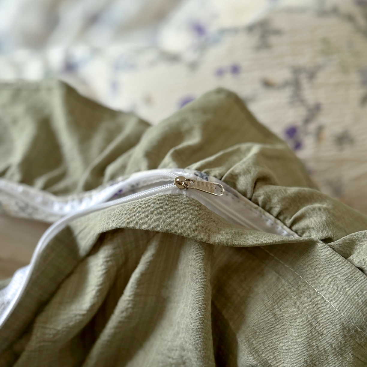 91家纺网 家纺一手货源 找家纺 （总）芭比蔓家纺 2026春夏新款皱皱纱印花四件套