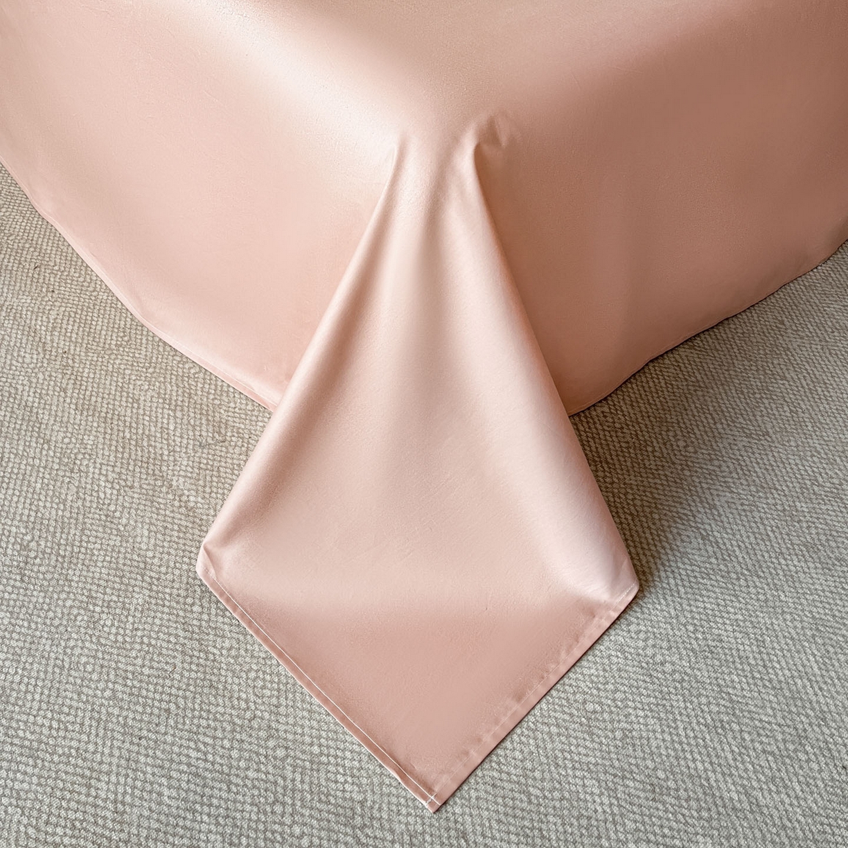 91家纺网 家纺一手货源 找家纺 火麒麟家纺 2026新款A类全棉纯棉水洗立体浮雕提花纯棉四件套 山野暮色（深豆沙）