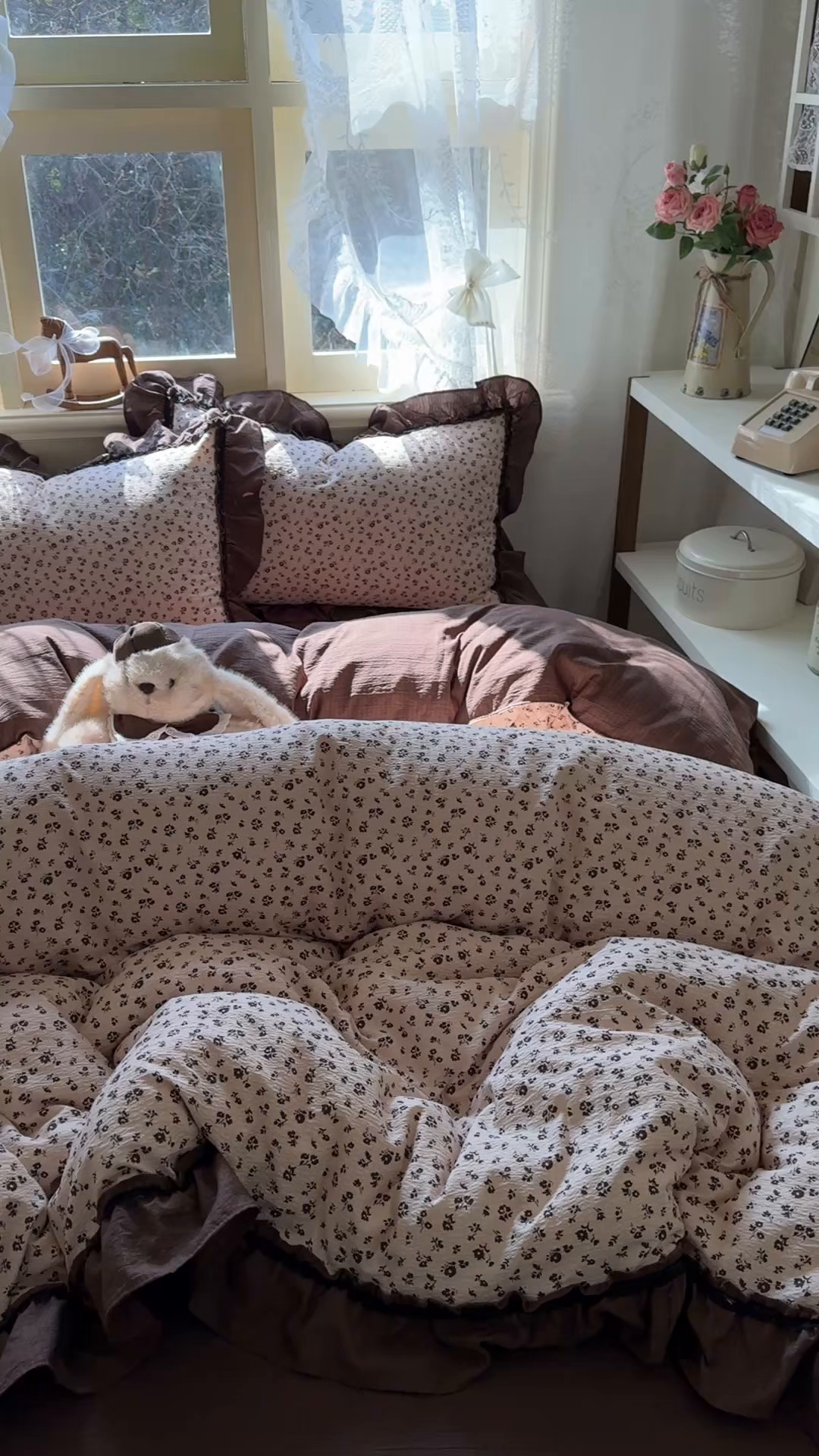 91家纺网 家纺一手货源 找家纺 芭比蔓家纺 2026春夏新款皱皱纱印花四件套 恋夏