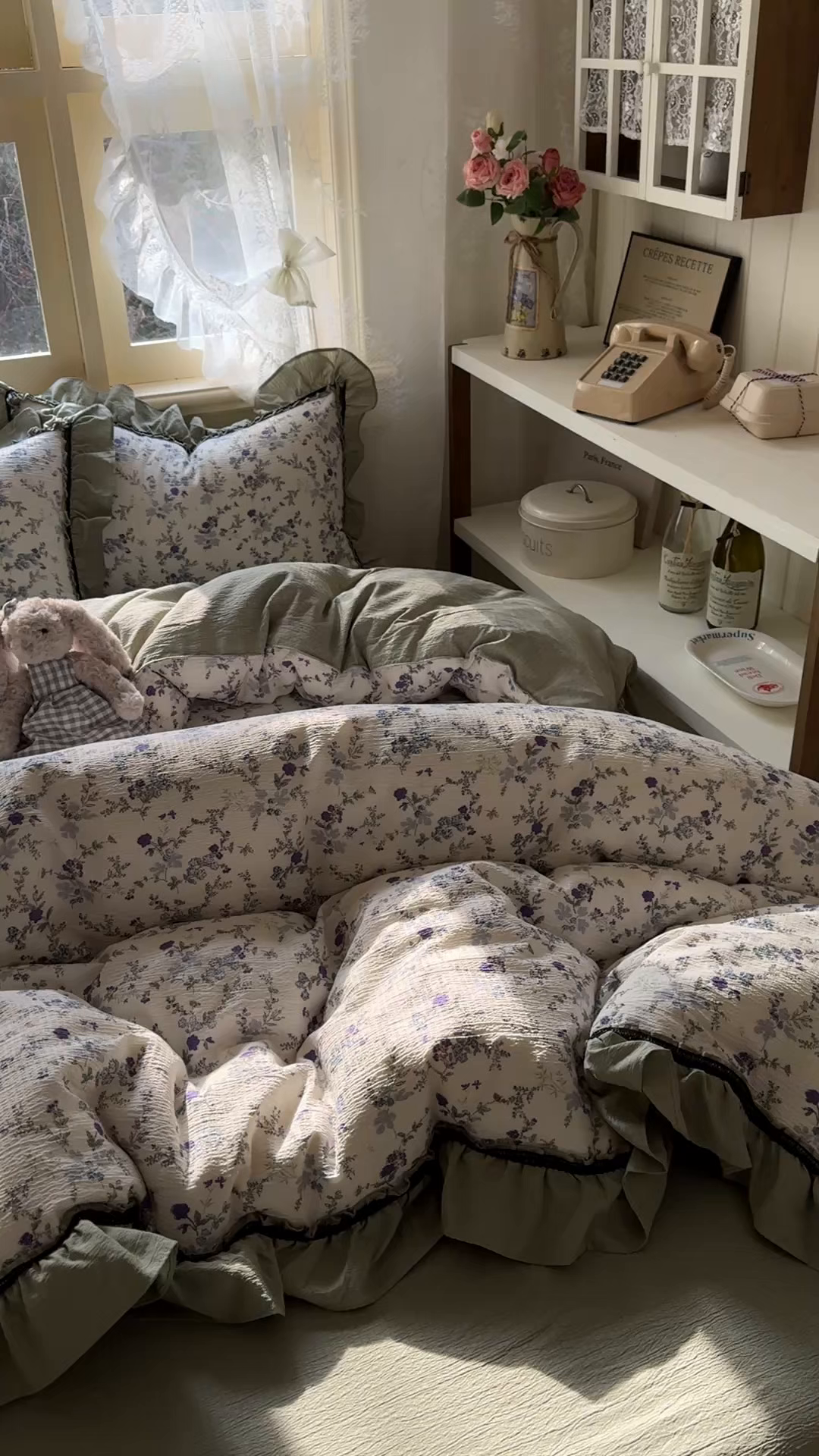 91家纺网 家纺一手货源 找家纺 （总）芭比蔓家纺 2026春夏新款皱皱纱印花四件套