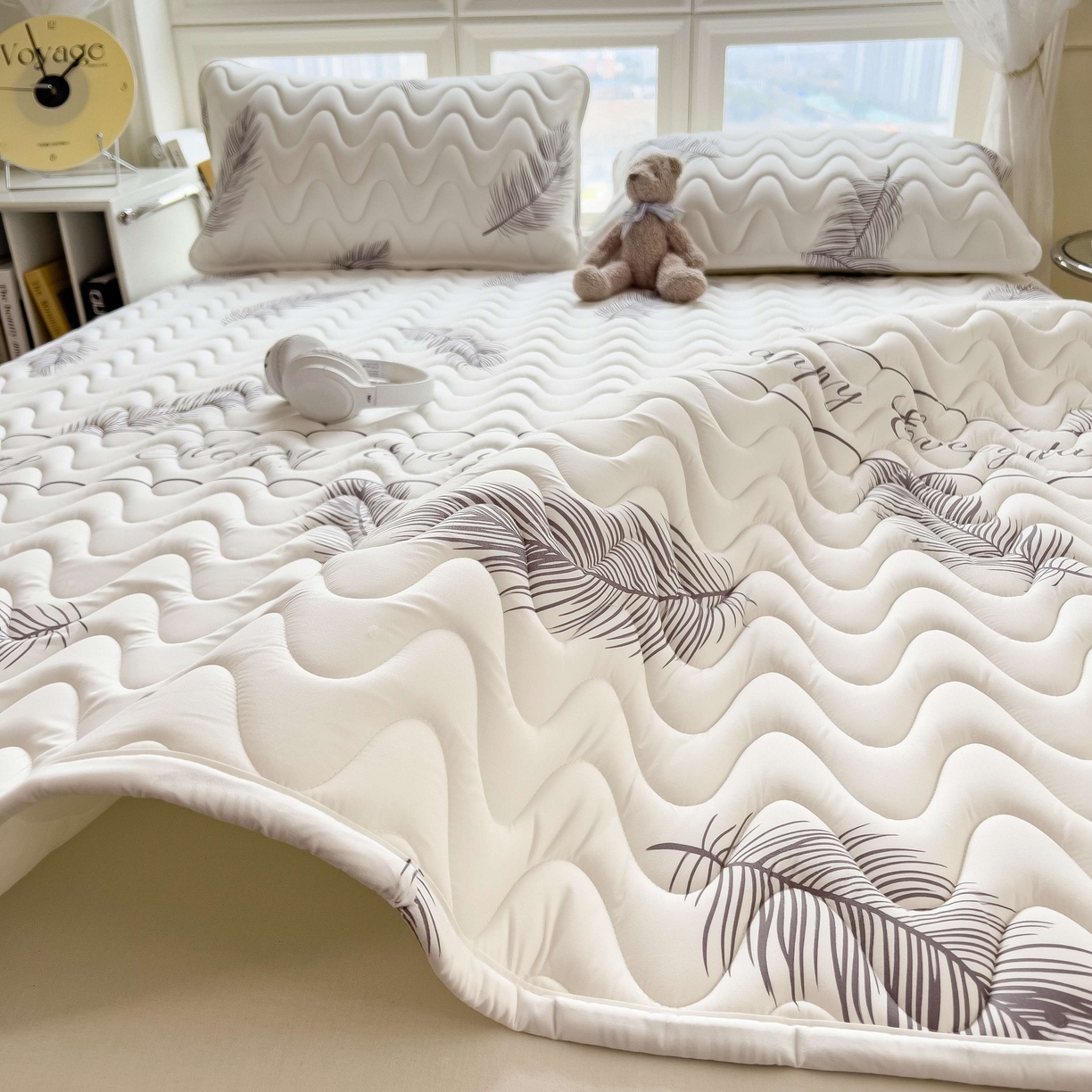 91家纺网 家纺一手货源 找家纺 希廷顿 2026新款印花夹棉防水床垫 梦幻森林