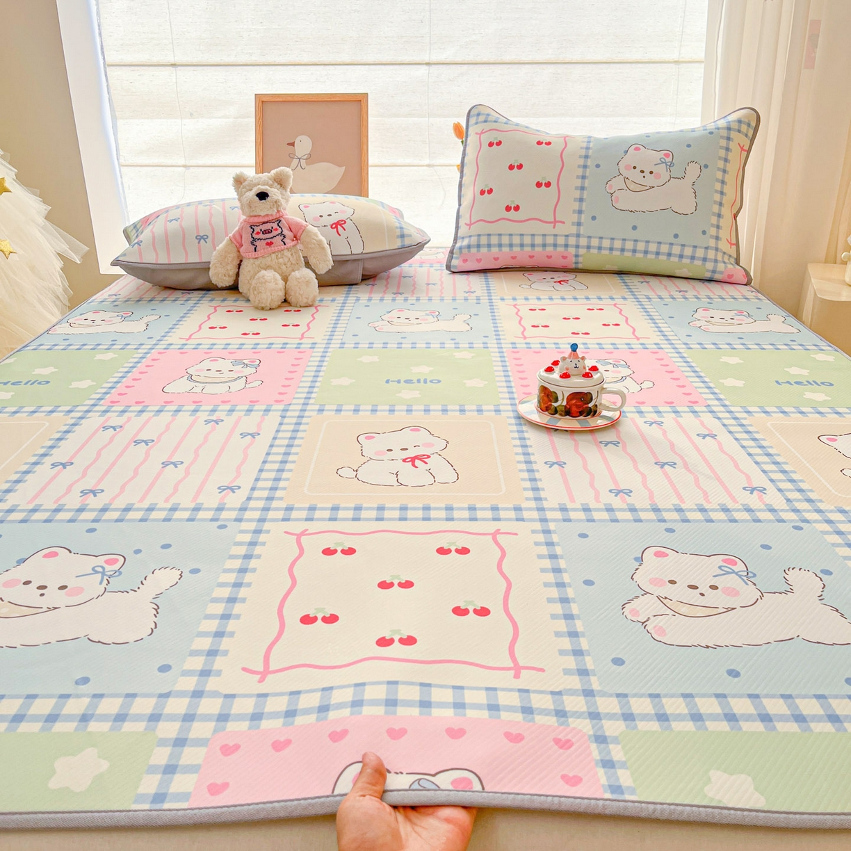 川悦生活 2026新款凉感冰丝席大床小阪冰丝凉席 席画画西高地