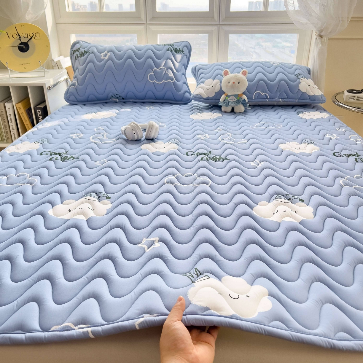 希廷顿 2026新款印花夹棉防水床垫 云之恋