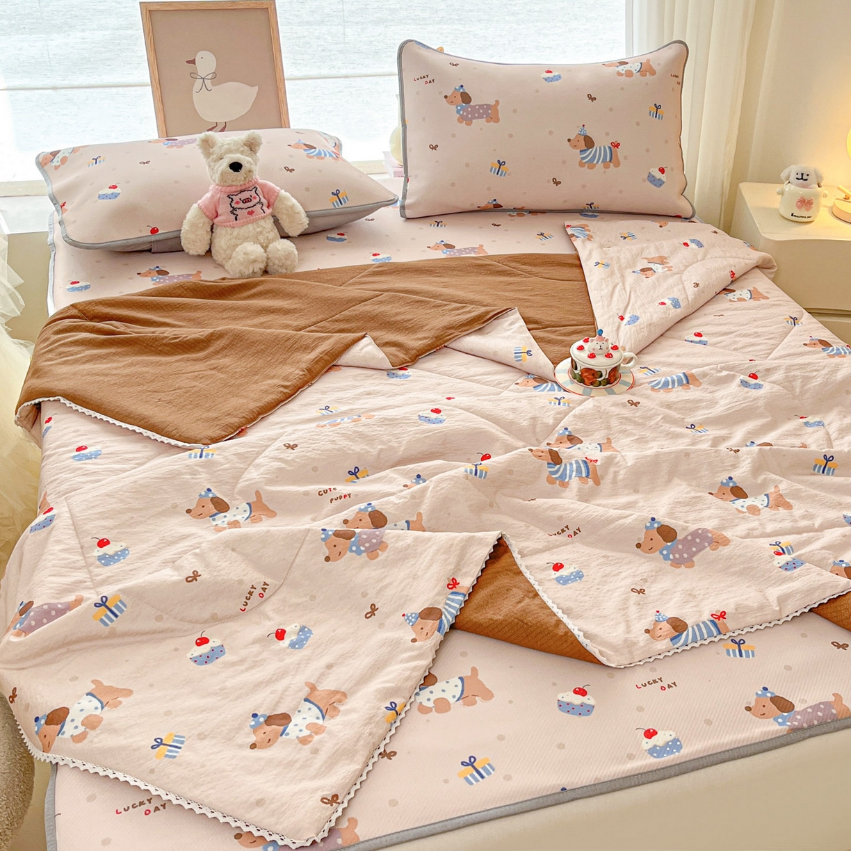 91家纺网 家纺一手货源 找家纺 川悦生活 2026新款凉感冰丝席大床小阪冰丝凉席 席可乐腊肠