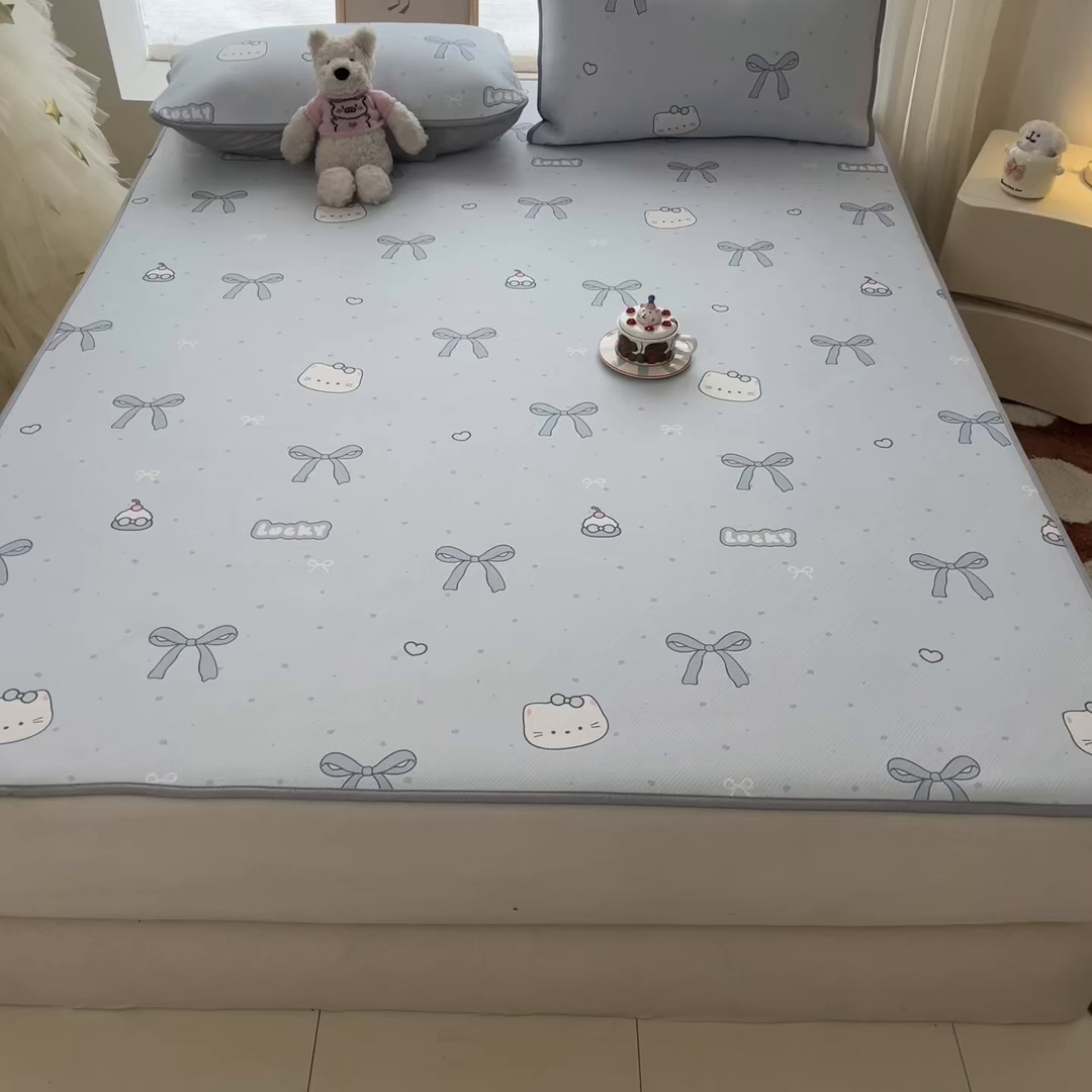 91家纺网 家纺一手货源 找家纺 川悦生活 2026新款凉感冰丝席大床小阪冰丝凉席 席可乐腊肠