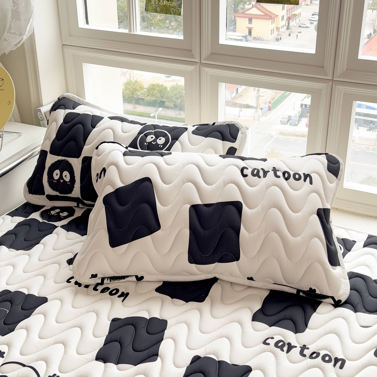 91家纺网 家纺一手货源 找家纺 （总）希廷顿 2026新款印花夹棉枕套单枕套枕套单件