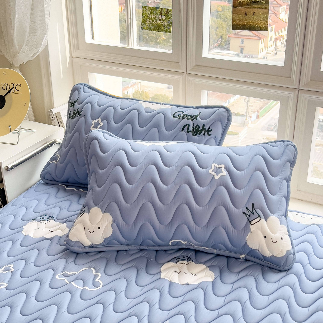 91家纺网 家纺一手货源 找家纺 （总）希廷顿 2026新款印花夹棉枕套单枕套枕套单件