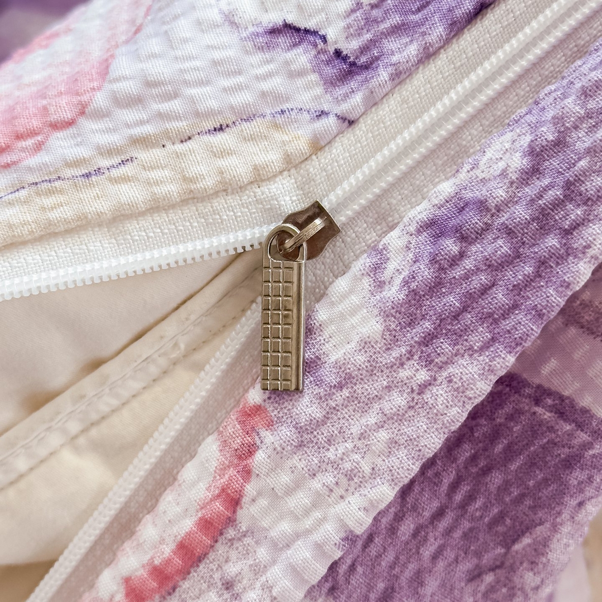 91家纺网 家纺一手货源 找家纺 雅眠居 2026直播爆款泡芙棉双层蕾丝花边床盖四件套 莫奈花园